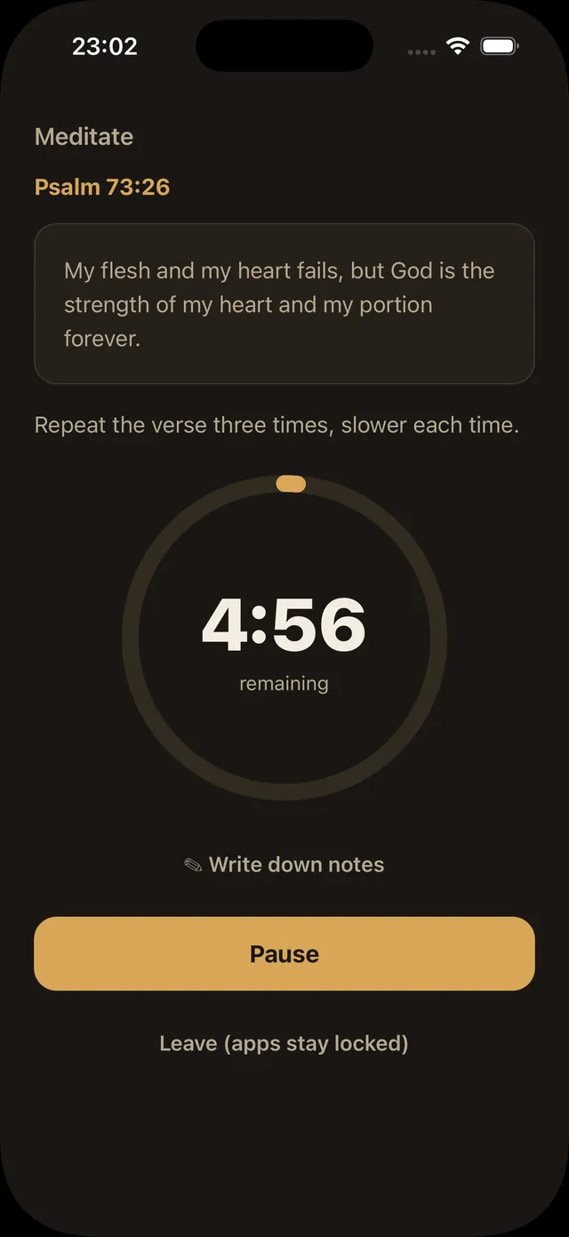 Meditation timer